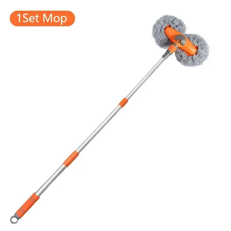 3-Section Telescopic Car Wash Mop with Double Brush Head by Habicare