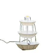 3-Tier Bird Bath with Detachable DIY Solar Fountain with 25W Pump by Habicare