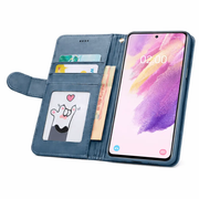 Samsung Galaxy S21 FE Flip Wallet Case Cowhide Dot Pattern by techplus