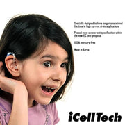 iCellTech Hearing Aid Batteries (Box of 60 Batteries) by Deafquip