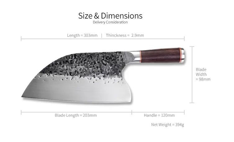 Butcher Knife stainless Black Knife by China Dropship