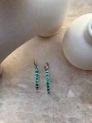 Tāhū Hiriwa Kākāriki Silver Set by Tahana Jewellery
