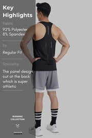 Sprint Running Tank Black by Fuaark Nz