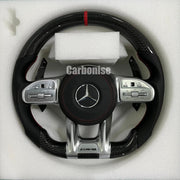 Mercedes-Benz Steering Wheel (Carbon Fiber+Perforated Leather) #30 by CARBONISE