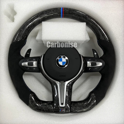BMW Steering Wheel (Forged Carbon Fiber+Alcantara) @30 by CARBONISE