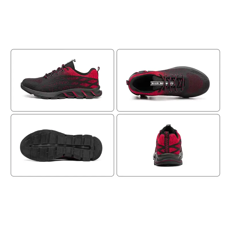Steel Toe Work Shoes Safety Sneakers Industrial Shoes Lightweight Puncture Proo by dealonline.co.nz