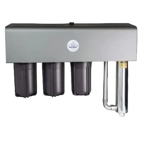 NZ Pump And Water Filters Hardware > Plumbing > Water Dispensing & Filtration > Water Filtration Accessories > Water Filter Housings Aquano Klarify 310 Triple Filtration and UV Water Filter System Aquano Klarify 310 Triple Filtration and UV Water Filter System