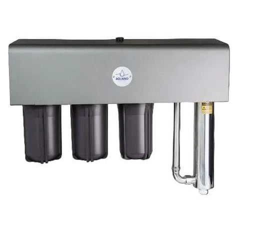 NZ Pump And Water Filters Hardware > Plumbing > Water Dispensing & Filtration > Water Filtration Accessories > Water Filter Housings Aquano Klarify 310 Triple Filtration and UV Water Filter System Aquano Klarify 310 Triple Filtration and UV Water Filter System