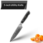 Damascus G10 Handle Household Chefs Knife For Slicing Meat And Vegetables Fruit Knife by China Dropship