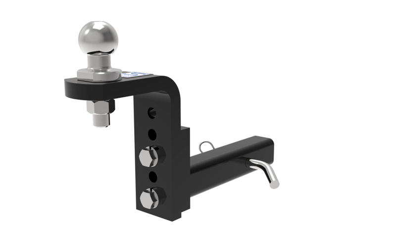 Trojan Adjustable Towball Mount Kit 2500kg 181mm Drop 150mm Rise 300mm Long