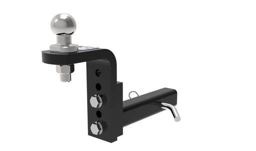 Trojan Adjustable Towball Mount Kit 2500kg 181mm Drop 150mm Rise 300mm Long