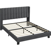 Queen Size Upholstered Bed Frame by Yaheetech