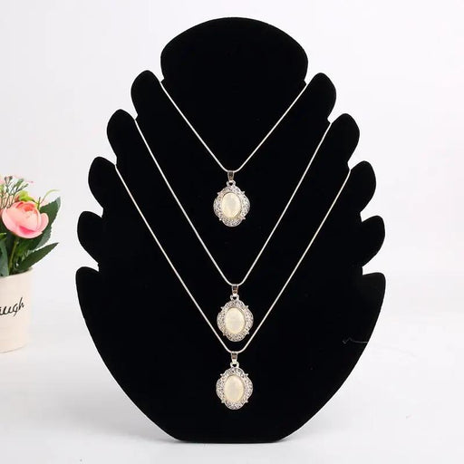 VELVET DISPLAY NECKLACE STAND - BLACK by dealonline.co.nz