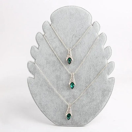 VELVET DISPLAY NECKLACE STAND - GREY by dealonline.co.nz