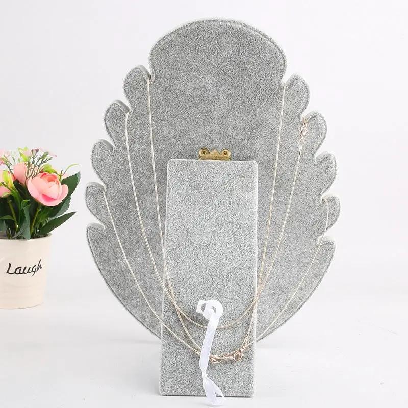 VELVET DISPLAY NECKLACE STAND - GREY by dealonline.co.nz