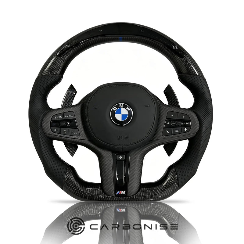 BMW Steering Wheel (Carbon Fiber+Perforated Leather) #31 by CARBONISE