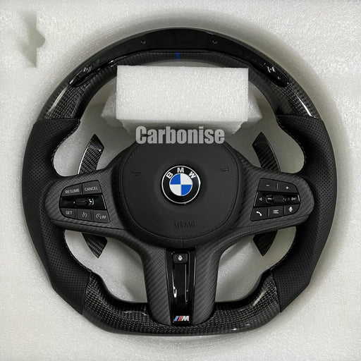 BMW Steering Wheel (Carbon Fiber+Perforated Leather) #31 by CARBONISE