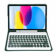 iPad 10th Gen 10.9, iPad 11 (A16 2025) Keyboard Case - Green by salelink.co.nz