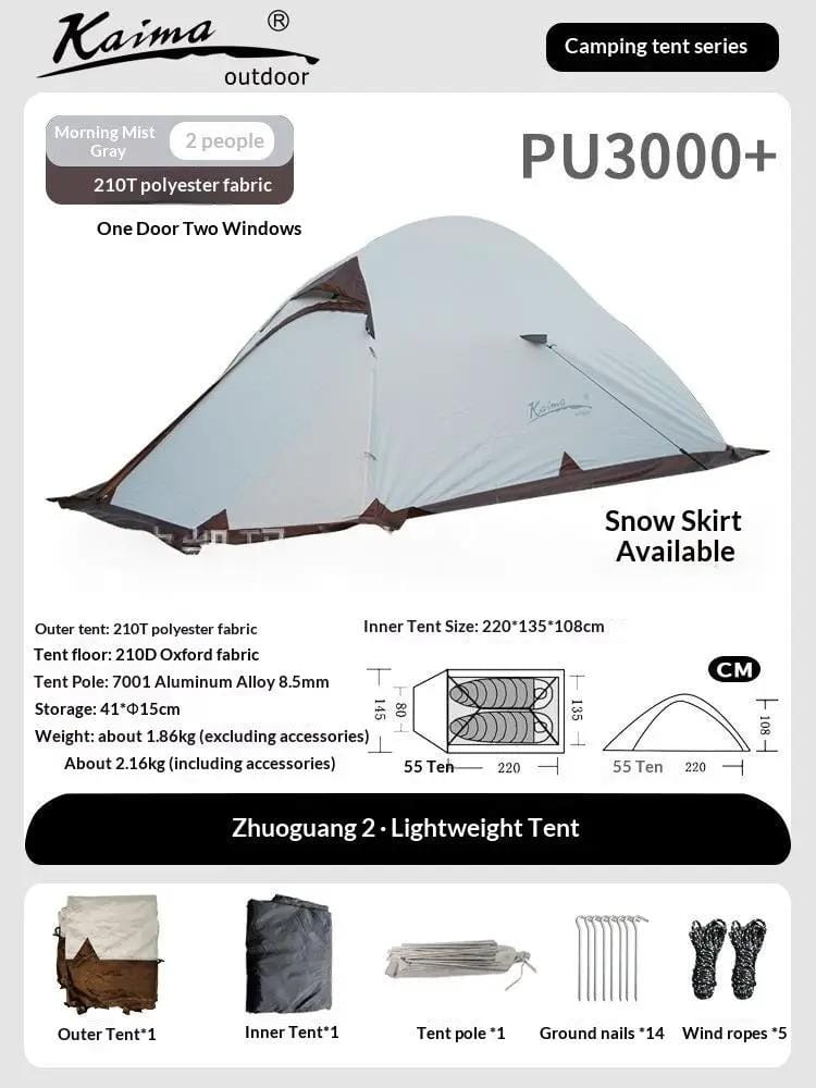 Mead's Supply & Equipment Outfitters limited Tents Ultralight Hiking Tent — 1–2 Person Camping Shelter Ultralight Hiking Tent — 1–2 Person Camping Shelter