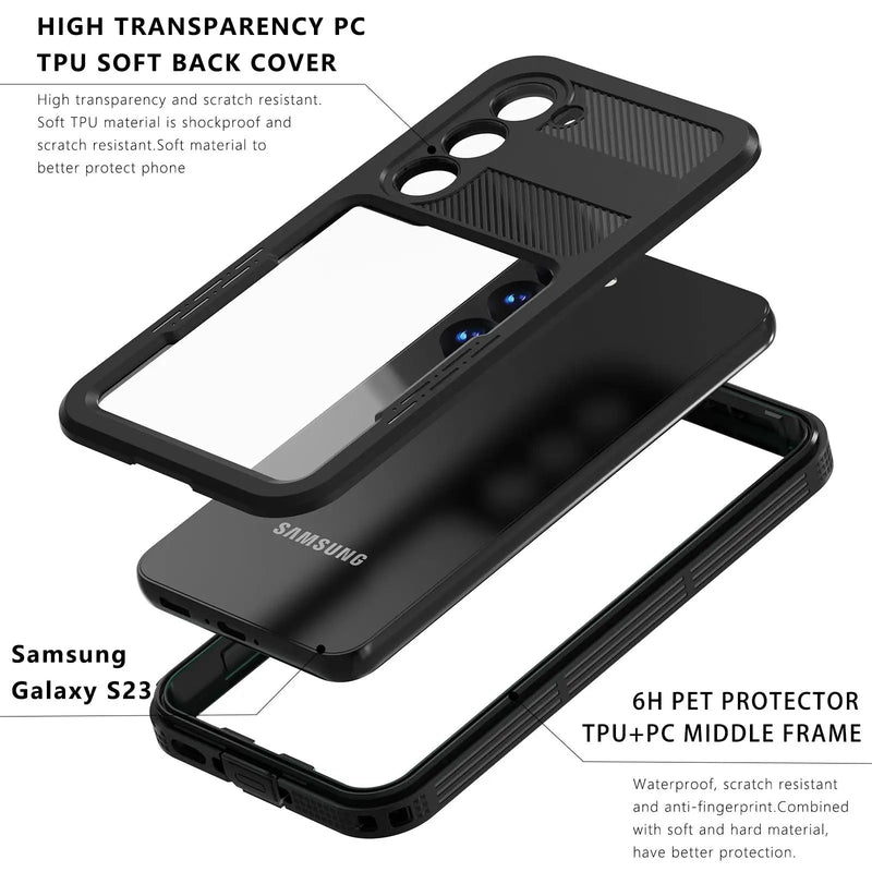 Samsung S23 Waterproof Case RedPepper by salelink.co.nz