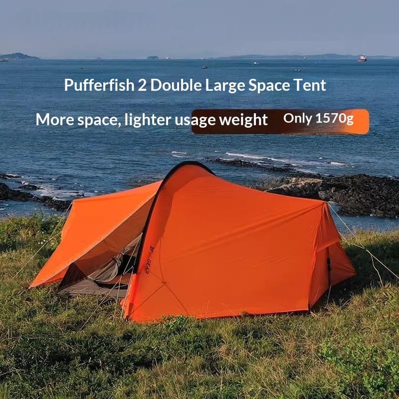 Mead's Supply & Equipment Outfitters limited Pufferfish 2-Person Ultralight Three-Season Tent 15D Nylon Pufferfish 2 Person Tent Ultralight Three Season