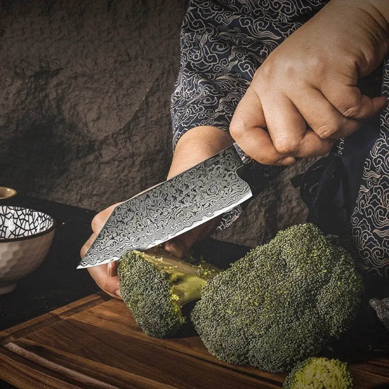 Damascus Steel Japanese-style Santoku Kitchen Knife Santoku Knife by China Dropship