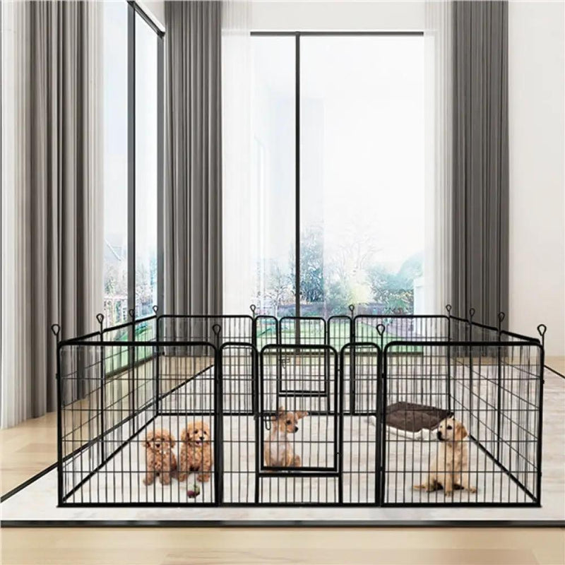 Heavy Duty 12 Panel Pet Playpen by Yaheetech