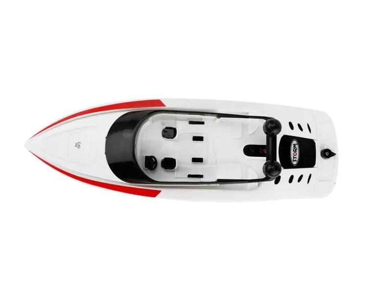 RC Boat 32CM Control Electric Boat Speedboat for Summer Children Toy White by dealonline.co.nz