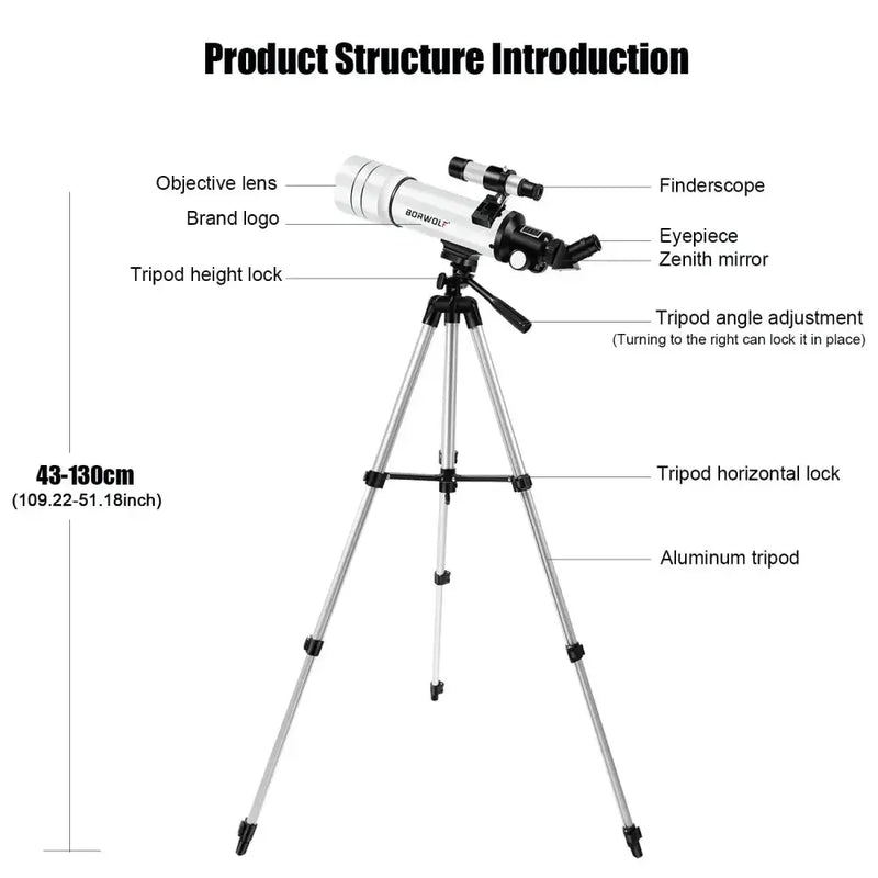 333x HD Astronomical Telescope – Moon by Habicare