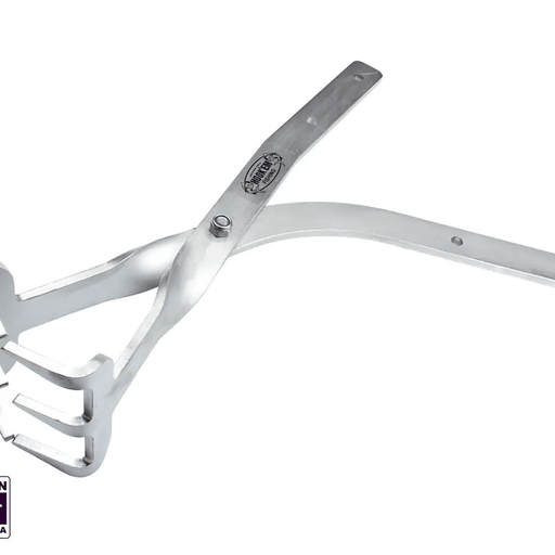 Hook Em Razor Fish Tongs - 3 Prongs - Offset Handle - Stainless Steel - Deep Water Use