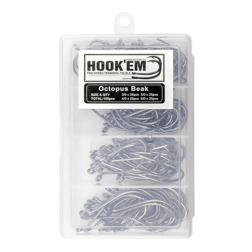 Hook Em Octopus Beak Bulk Pack - X x Each Size - X, X, X and X
