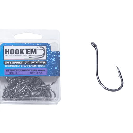 Hook Em Octopus Beak Extreme Range - X Hooks - Blister Pack - X Per Pack