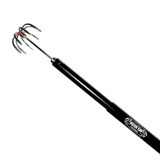 Hook Em Telescopic Large Squid Gaff - Interchangeable Stainless Steel Head - 2.0m Extends to 3.6m Aluminium Handle - 1 x EVA