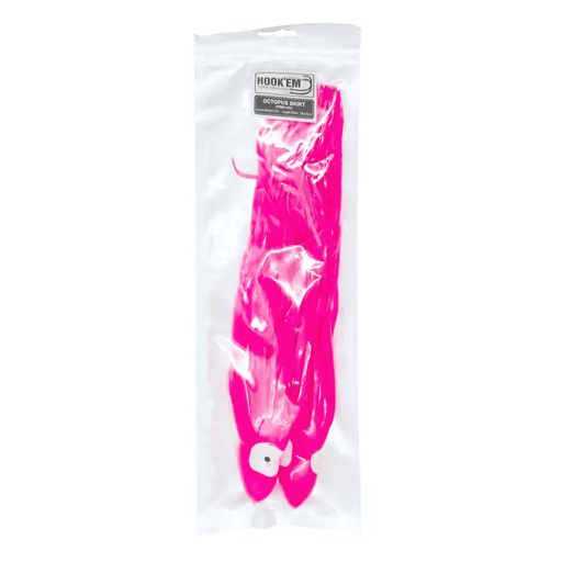 Hook Em Lumo Unrigged Octopus Skirt 30cm Long Pink UV