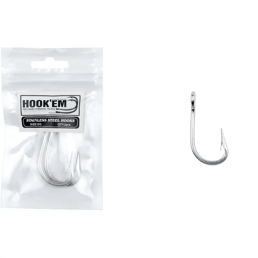 Hook Em Rigging Shark X Hooks - Stainless Steel - X Per Pack