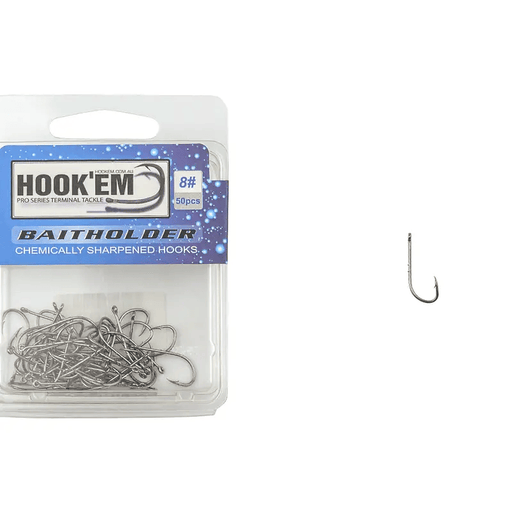Hook Em Batiholder X# Hook COLOUR Nickel Coated - Blister Pack - X Per Pack