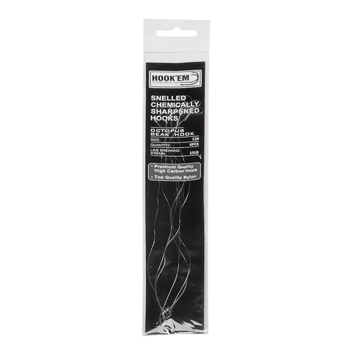 Hook Em Snelled Octopus Beak X Hooks - X Per Pack