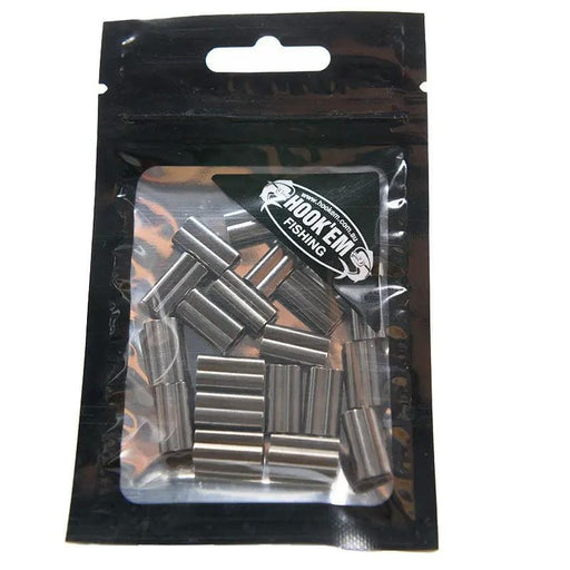 Hook Em Double Copper Crimp For 1.5mm Wire Bulk Pack Rigging Australian Made