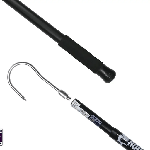 Hook Em Telescopic Gaff - Interchangeable Round 8 x 85mm Stainless Steel Head