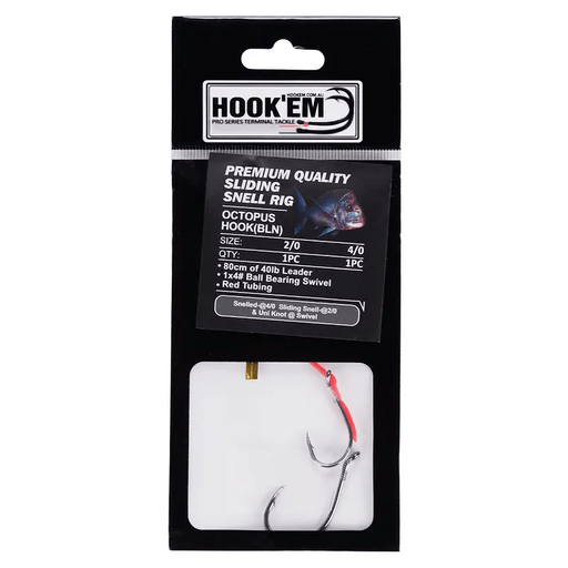 Hook Em Pre Rigged Hook - X Beak Sliding + X Beak Base Hook
