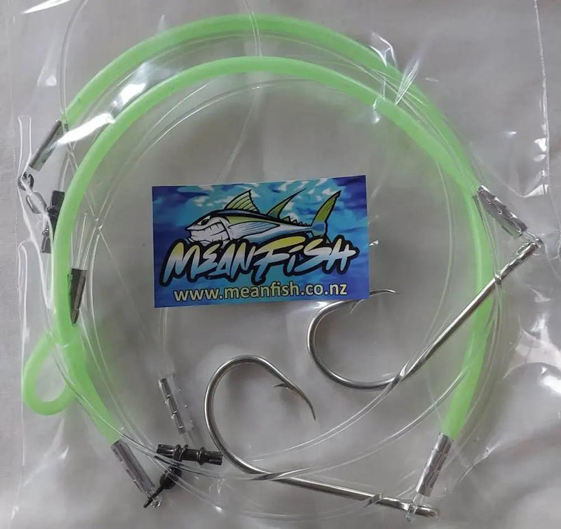 MeanFish Hapuka (Grouper) 2 Hook Rig 14/0 Ezi Bait Hook by NZ Diver