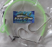 MeanFish Hapuka (Grouper) 2 Hook Rig 14/0 Ezi Bait Hook by NZ Diver