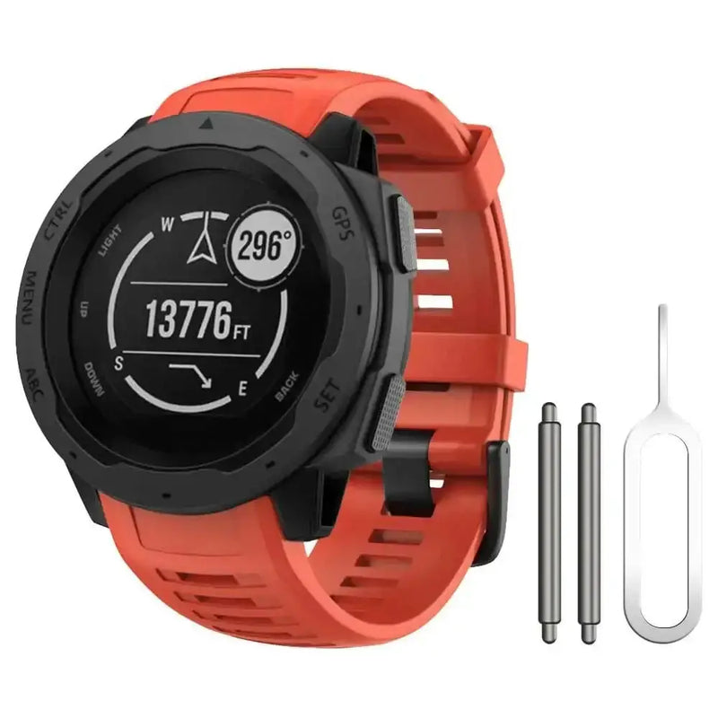 Soft Silicone Strap for the Garmin Instinct 1/2/Solar/Tactical Series (available in 5 colours) by Habicare