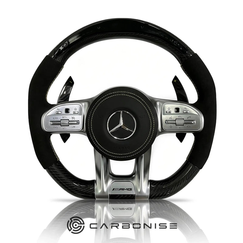 Mercedes-Benz Steering Wheel (Carbon Fiber+Alcantara) #33 by CARBONISE