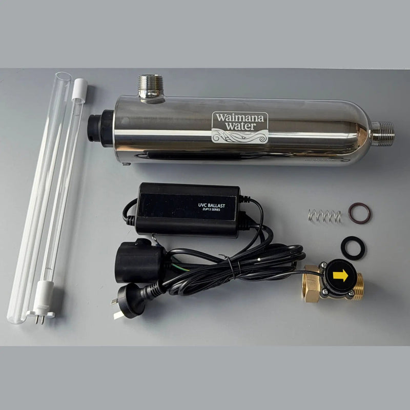 Waimana Flow-Activated UV Unit - 33W & 48W, 25mm BSP, Whole House UV Treatment NZ by Filtration Station NZ