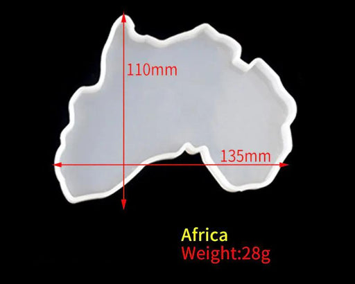 World Map Moulds - Africa by Resin Art NZ