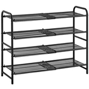 4-Tier Expandable Iron Shoe Rack by Yaheetech