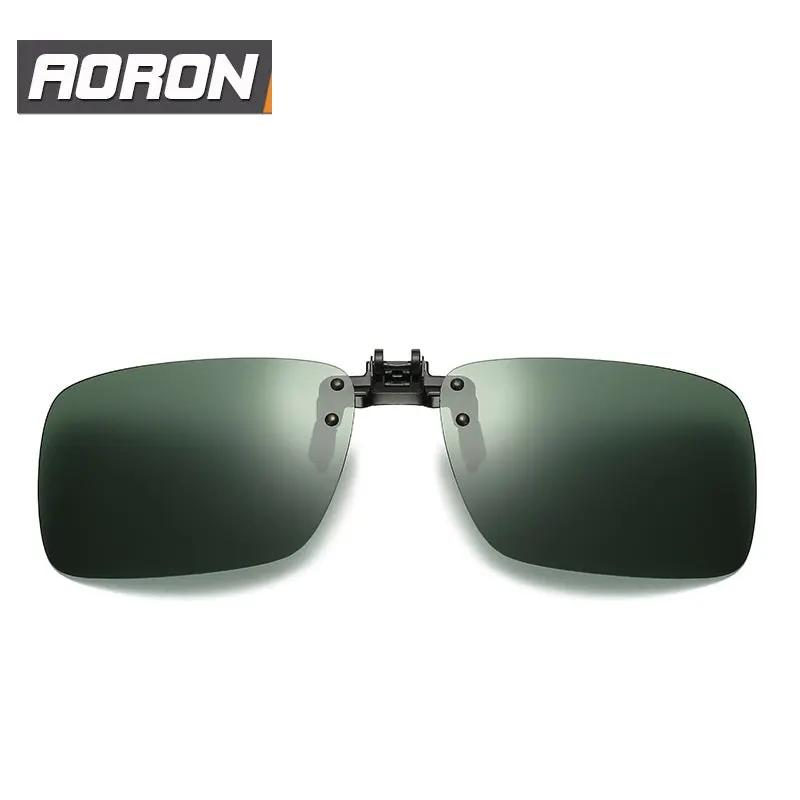 Polarized Clip On Sunglasses For Glasses Dark Green Lenses