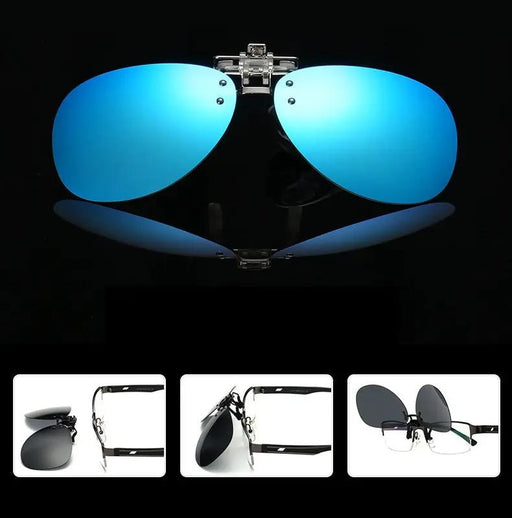 Night Vision Anti Glare Polarized Clip On Driving Glasses Sunglass by dealonline.co.nz