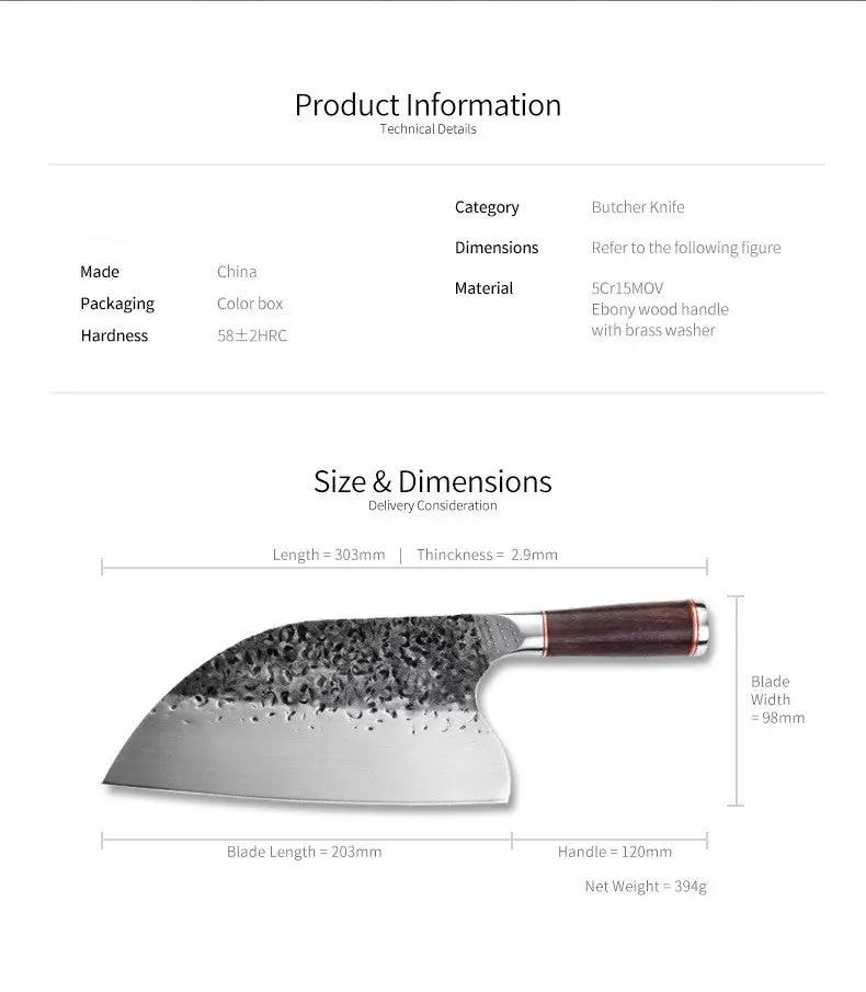 Ebony Hand Meat Cleaver Photo by China Dropship